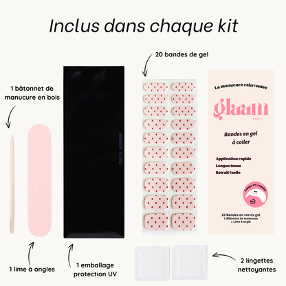 bande gel uv coeurs