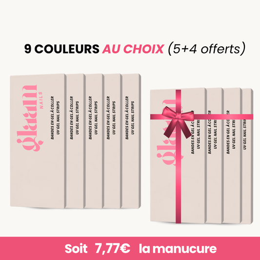 PACK OF 9 GLAAM NAILS