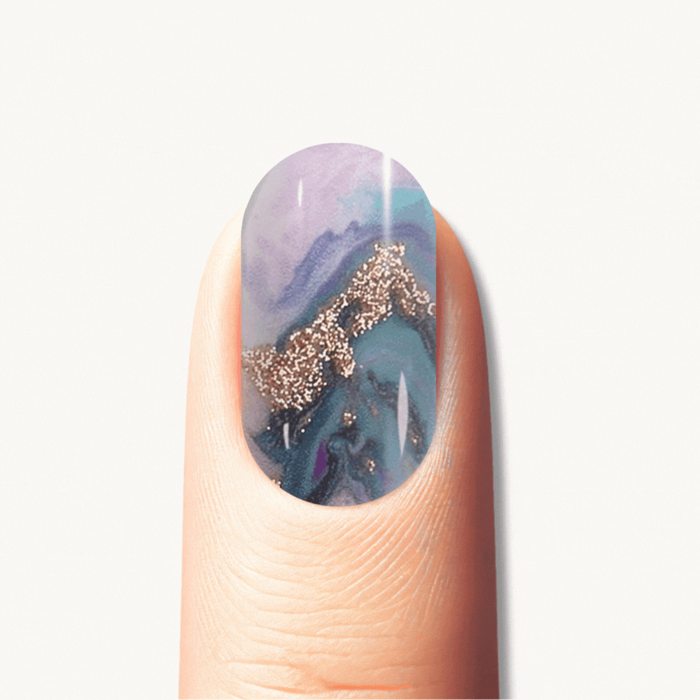 Bandes de gel UV du modèle LAZURA à poser chez soi – Glaam Nails