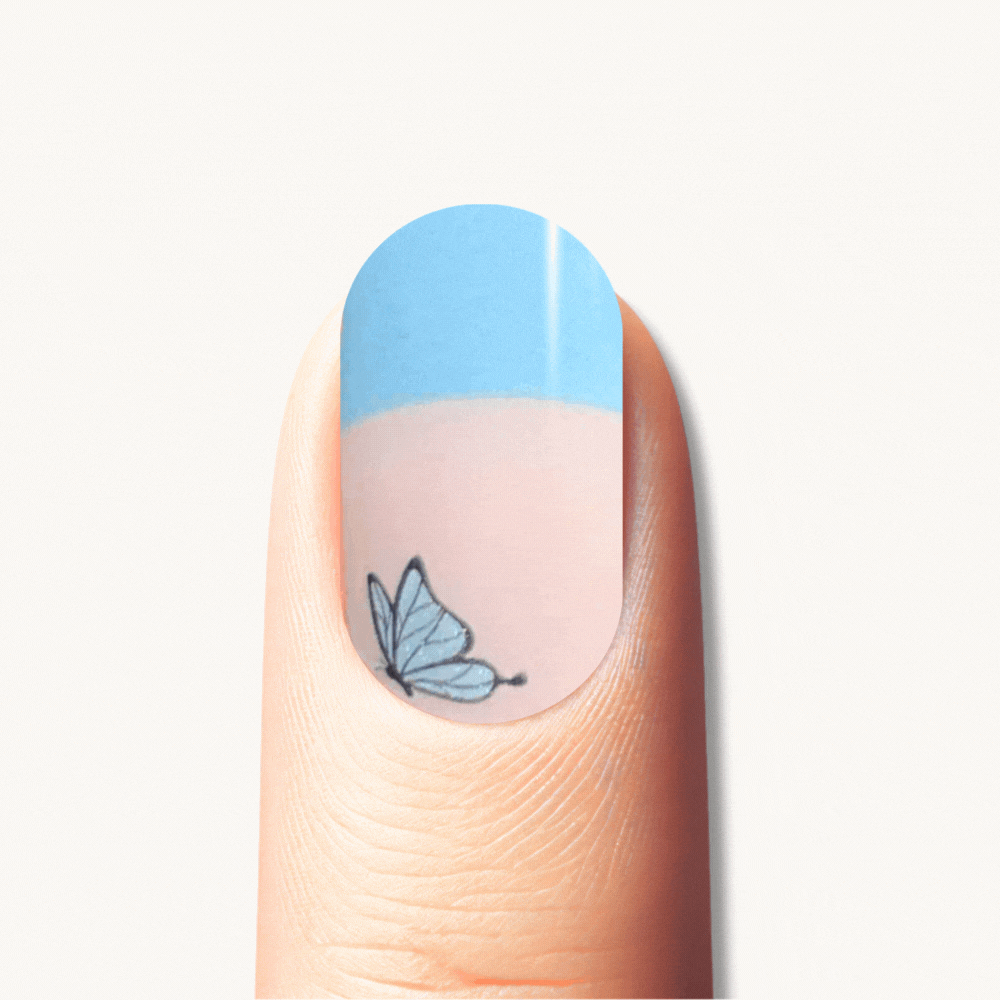 manucure papillon