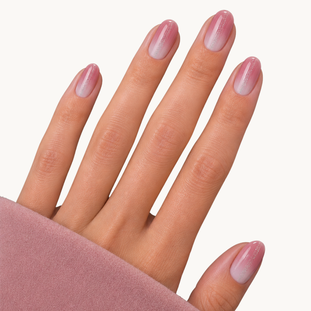Bandes de gel UV du modèle SIENNA à poser chez soi – Glaam Nails