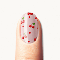 manucure gel cerise